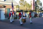 Spirit of America Fife & Drum Corps at the American Adventure USA of the world showcase at Disney Epcot