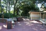 Designated Smoking Area in Liberty Square at Disney Magic Kingdom