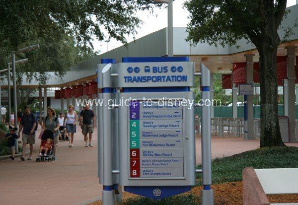 Epcot Bus Stop Map Guide To Disney World - Epcot Bus Station In Walt Disney World